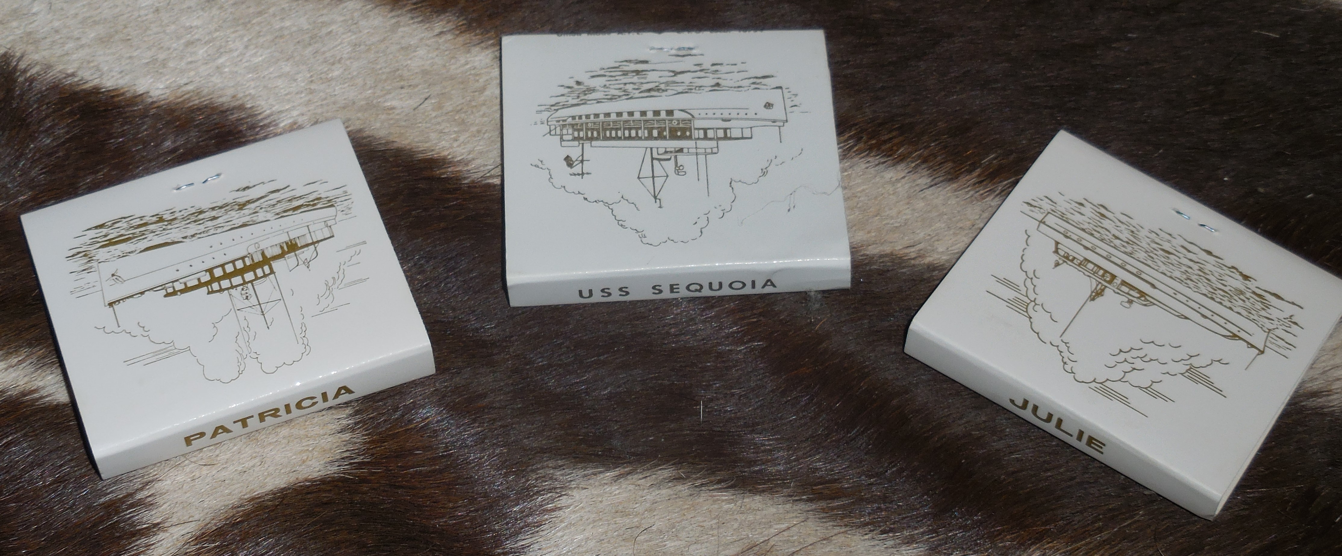 The Patrica and The Julie Very Rare Presidential Yacht Matchbooks